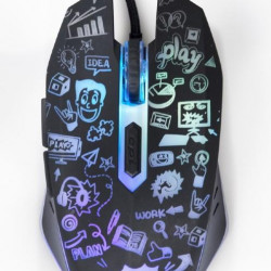MOUSE USB OPTICAL BLACK/MUS-6B-GRAFIX-01 GEMBIRD