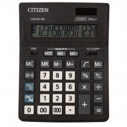 Калькулятор Citizen Correct D-314 14р черный (аналог CDB1401-BK)