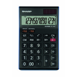 *Galda kalkulators Sharp SH-EL144TBL melns