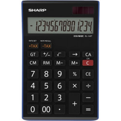 Galda kalkulators Sharp SH-EL145TBL, melns