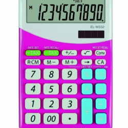 Galda kalkulators Sharp SH-ELM332BPK, rozā