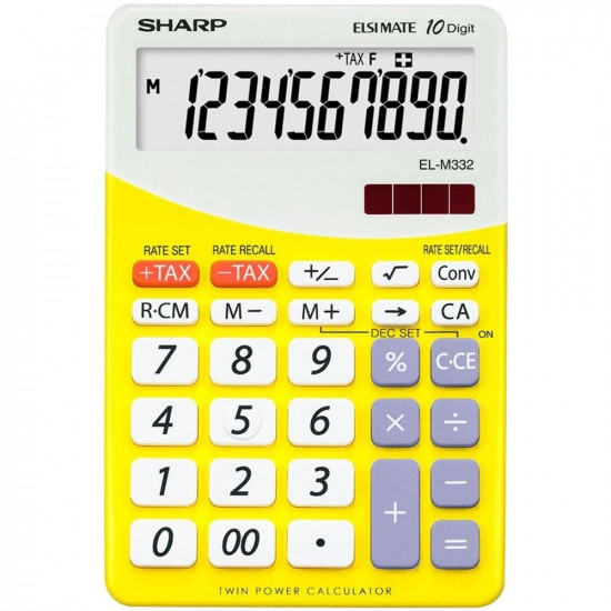 *Galda kalkulators Sharp SH-ELM332BYL, dzeltens