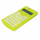 Zinātniskais kalkulators Deli 240F, 165x88x23mm, divrindu displejs, 10+2 cipari, gaiši zaļš