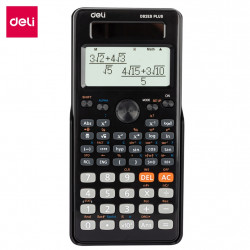 Zinātniskais kalkulators Deli D82ES plus, 170x85x20mm, melns