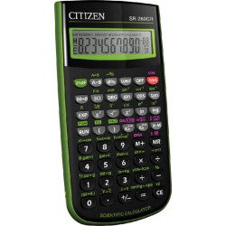 Kalkulātors Citizen SR-260GRN melns ar zaļu