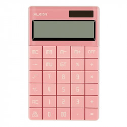 Galda kalkulators Deli NS041, rozā