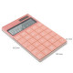 Galda kalkulators Deli NS041, 165x103x14mm, rozā