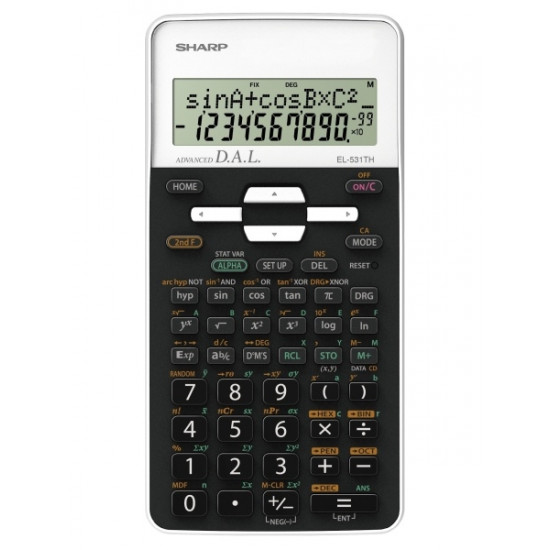 Zinātniskais kalkulators Sharp EL-531THWH, balts