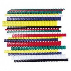 Пластиковые спирали FELLOWES 22мм, крассные, 50шт