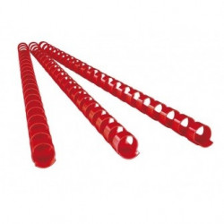 Пластиковые спирали FELLOWES 6мм, крассные, 100шт
