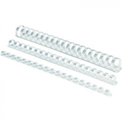 Пластиковые спирали FELLOWES 8мм, белые, 100шт