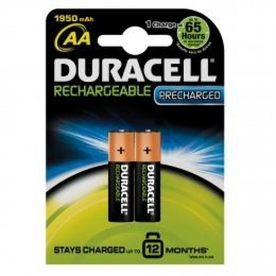 Lādējamās baterijas Duracell Ultra AA/ HR6 2500mAh 1.2V, 2 gab/iep.