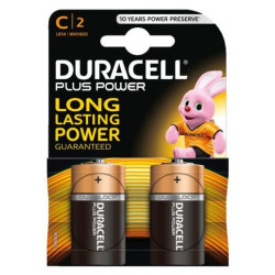 Батарейки типа Duracel C/LR14 PLUS 2 шт.