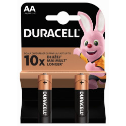 *Baterija Duracell AA /LR6/MX1500 1.5V Alkaline, 2gab/iep