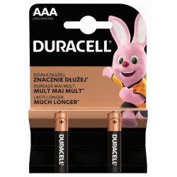 Baterija Duracell AAA/LR03/MN2400 1.5V Alkaline, 2gab/iep