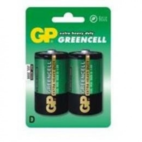 ***Baterija GP Greencell D/R20 13G-U21.5V, 2 gab.