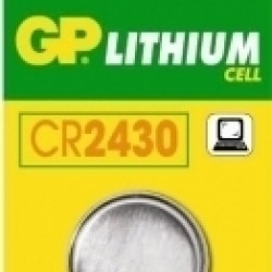 Baterija Lithium, GP CR2430-C1, DL2430, 3V, 1gab/iep