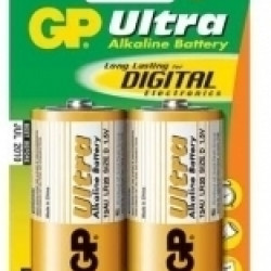 Baterijas GP Ultra Plus D, LR20, 1.5V, 2gab/iep