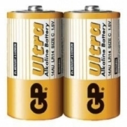 Baterijas GP Ultra Plus, C/LR14, 1,5V,  2gab/iep