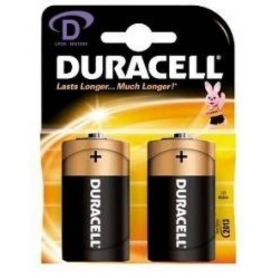 *Baterija Duracell D/MN1300B2CB 1,5V 2 gab.