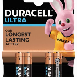 Baterijas Duracell Ultra, MX2400, AAA, LR03, 4gab/iep