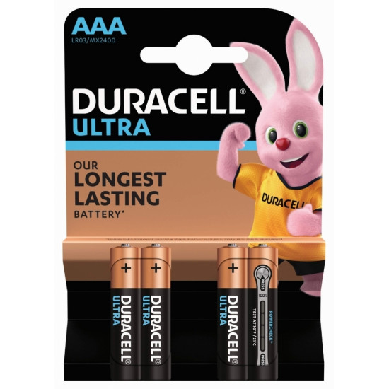 Battery Duracell Ultra MX2400 AAA/LR03 4pcs/pack