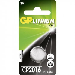 Baterija litija GP CR2016-C1, DL2016, 3V, 1gab/iep