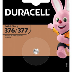 Baterija pulkstenim Duracell 377, 1gab/iep