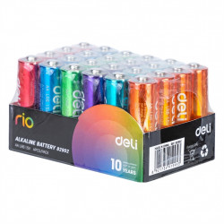 *Baterijas DELI Rio Alkaline, AA, LR6, 1,5V, 4gab/iep