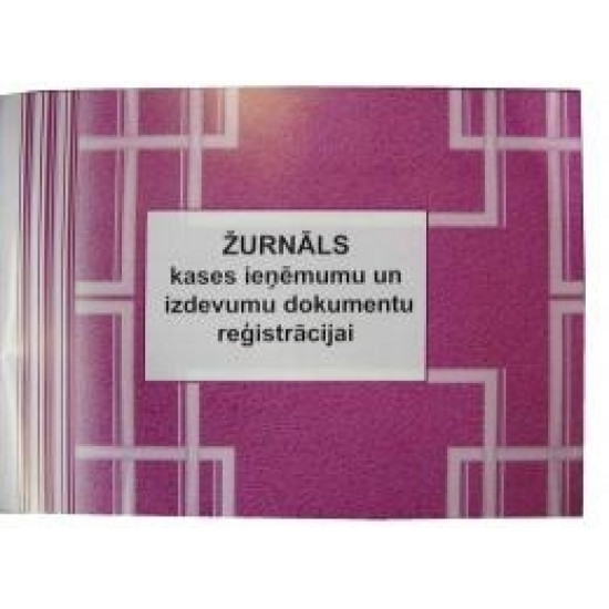 Žurnāls kases ieņēmumu un izdevumu dokumentu reģistrācijai ABC A5, 48 lapas