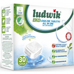 Tabletes trauku mazgājamām mašīnām Ludwik All in One, ekoloģiskas, 30gab/iep