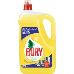 Trauku mazgājamais līdzeklis Fairy 5l, citronu