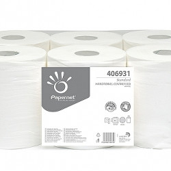 Papīra dvielis Papernet Standart Midi 416611, 273m, 1slānis, 1rullis, balts