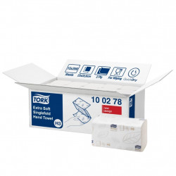 Papīra salvetes Tork 100278 Singlefold Soft Premium H3, 2 slāņi, baltas, 200 salvetes, 15 paciņas