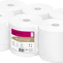 Papīra dvielis Wepa Prestige 317821, balts, 150m, 2 slāņi, 6 ruļļi