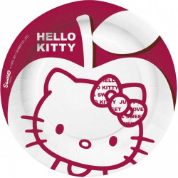*Papīra šķīvis Hello Kitty 18cm, 10gab/iep