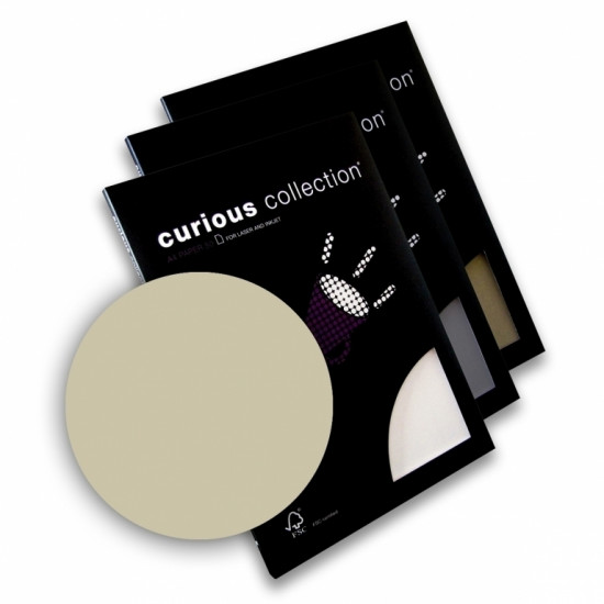 Дизайнерская бумага Curious Metallics A4/120г/50л. Цвет - «металлизированный» эффект, светло-серый