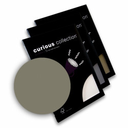 Дизайнерская бумага Curious Metallics A4/120г/50л. Цвет - «металлизированный» эффект, серый