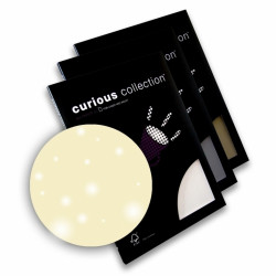 Дизайнерская бумага Curious Metallics A4/120г/50л. Цвет - «металлизированный» эффект, натуральный белый