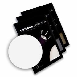 Дизайнерская бумага Curious Metallics A4/120г/50л. Цвет - «металлизированный» эффект, белый