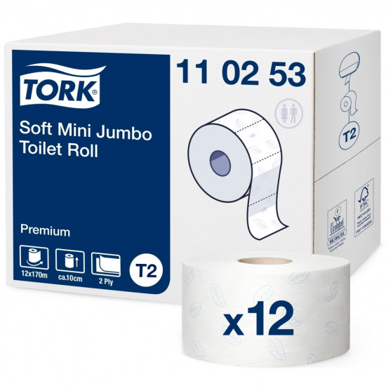 Бумага туалетная TORK-T2 Premium Soft 2k*12r