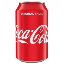 Gāzēts dzēriens Coca Cola metāla bundžā 0.33l