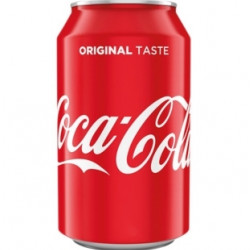 Gāzēts dzēriens Coca Cola metāla bundžā 0.33l