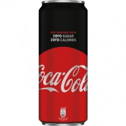 Gāzēts dzēriens Coca Cola Zero, metāla bundžā 0.33l