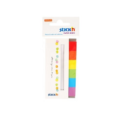 Papīra indeksi ar turētāju StickN 21598 6x30L 45x15mm, varavīksne