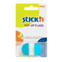 *Indeksi StickN ar turētāju, 43x25mm, 50gab., zili