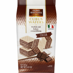 Vafeles Cubus Wafers Cocoa 125g