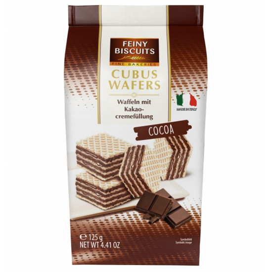 Vafeles Cubus Wafers Cocoa 125g