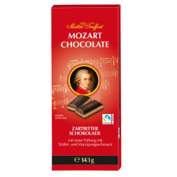 Tumšā šokolāde Maitre Truffout Mozart ar trifeļu garšas pildījumu, 143g