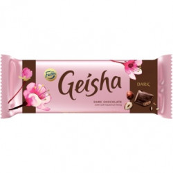 Tumšā šokolāde ar lazdu riekstu pildījumu Geisha 100g